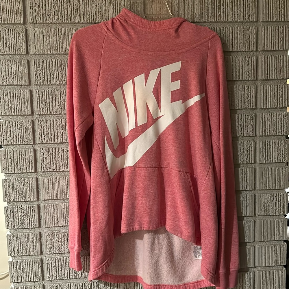 Girls xl Nike logo hoodie, pink